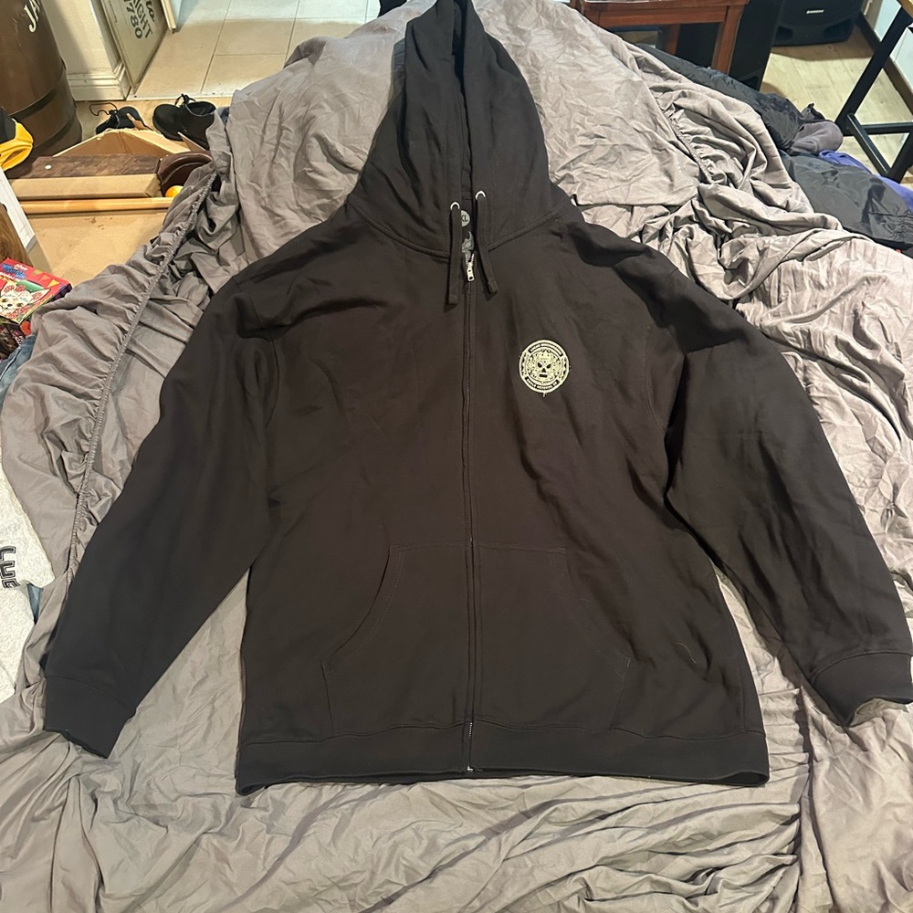 Underground Black Zip Up Sweater